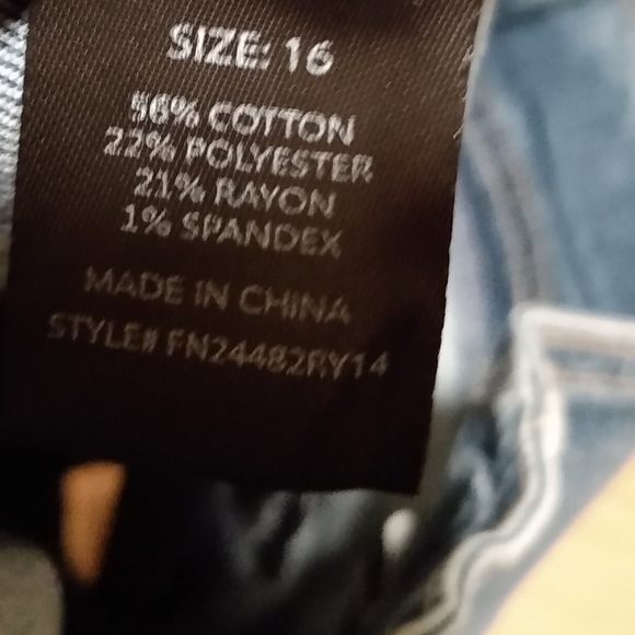 NWOT🔥 Fashion Nova High Waisted 5 Button Fly Skinny Jeans Women's Size 16 - Picture 6 of 6